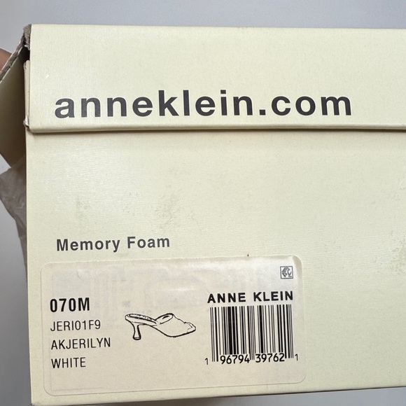 Anne Klein Women's Jerilyn Square Toe Dress Sandals- White- Size 7 - Picture 7 of 13